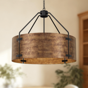 Farmhouse Drum Chandelier