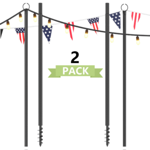 String Light Poles for Outside