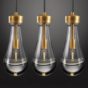 Raindrop Pendant Lights - Brass Pendant Lights Kitchen Island