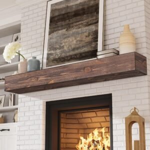Fireplace Mantel- 72 Inch - Grey