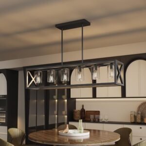 Farmhouse Dining Room Light Fixture-6 Light