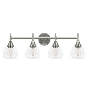 Brush Nickel Vanity Light-4 Light