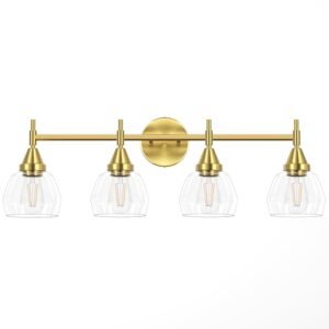 Brush Gold Vanity Light-4 Light