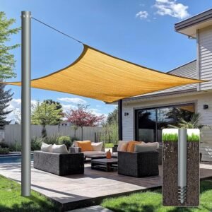 Heavy Duty Sun Shade Poles