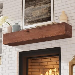 Fireplace Mantel-48 Inch -Walnut