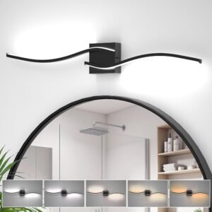 40" Matte-Black 5CCT Vanity Light