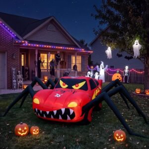 14.8FT-Halloween-Inflatable-SpiderCar-Red