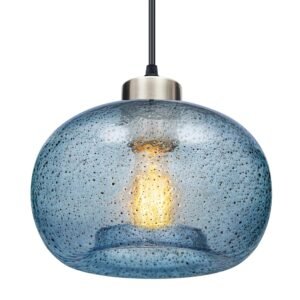 Pendant-Globe-Blue-Seeded